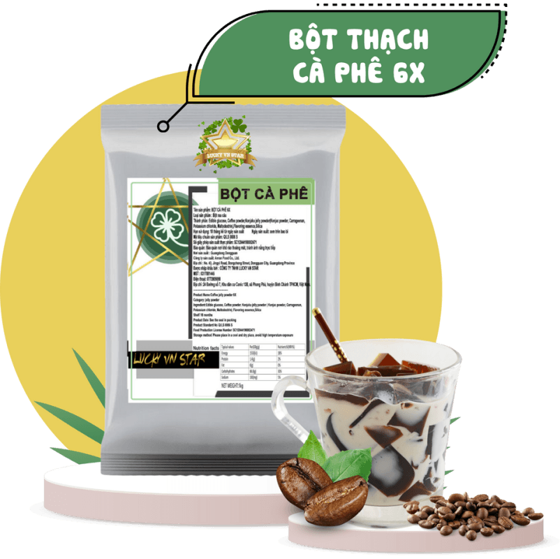 bột thạch cà phê