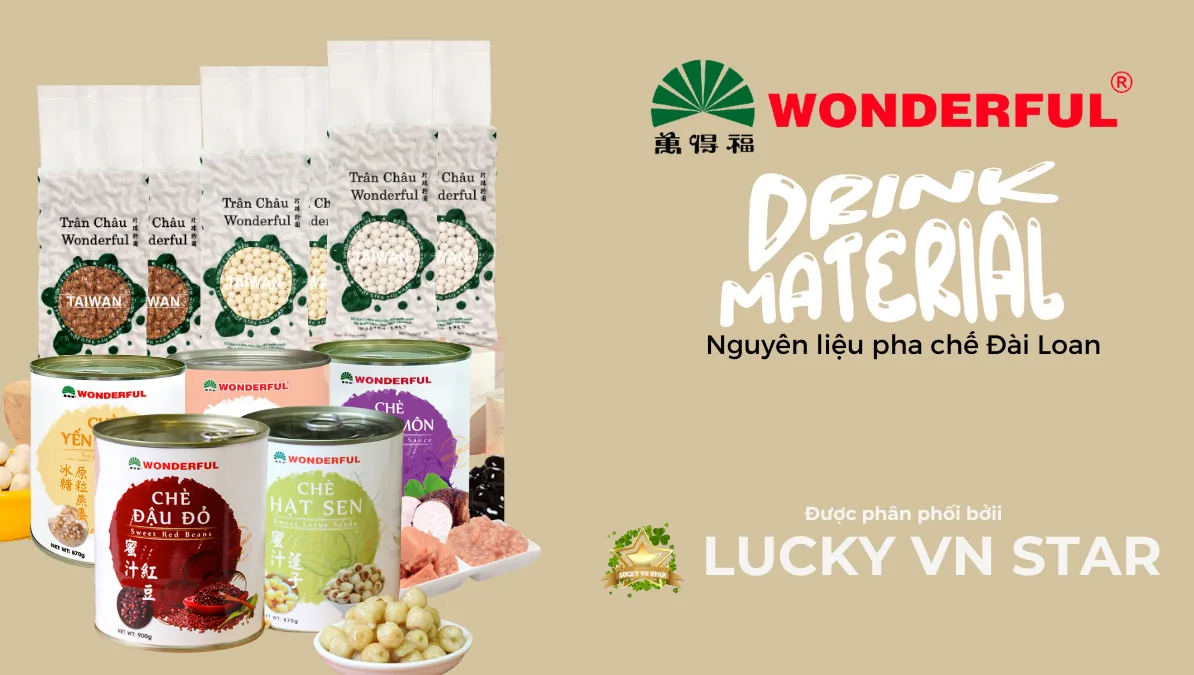 banner wonderful drink material