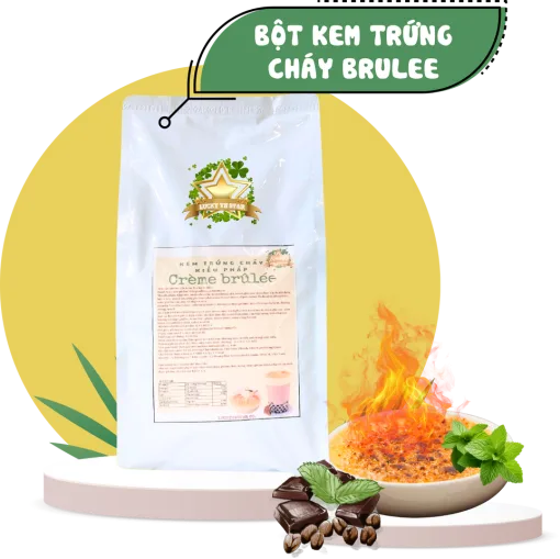 bột kem trứng cháy brulee
