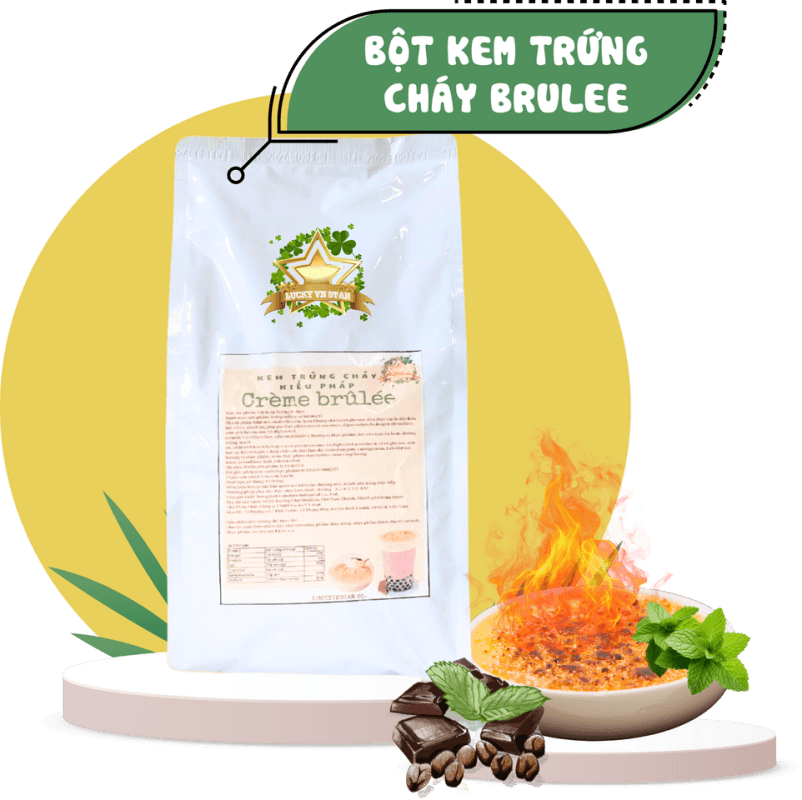 bột kem trứng cháy brulee