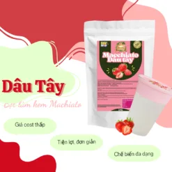 machiato dâu tây
