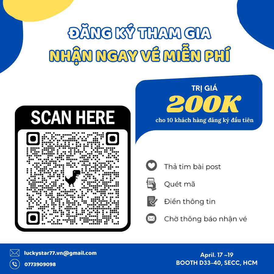 Cách nhận vé tham quan miễn phí Cafe Show Vietnam 2025 từ Lucky VN Star