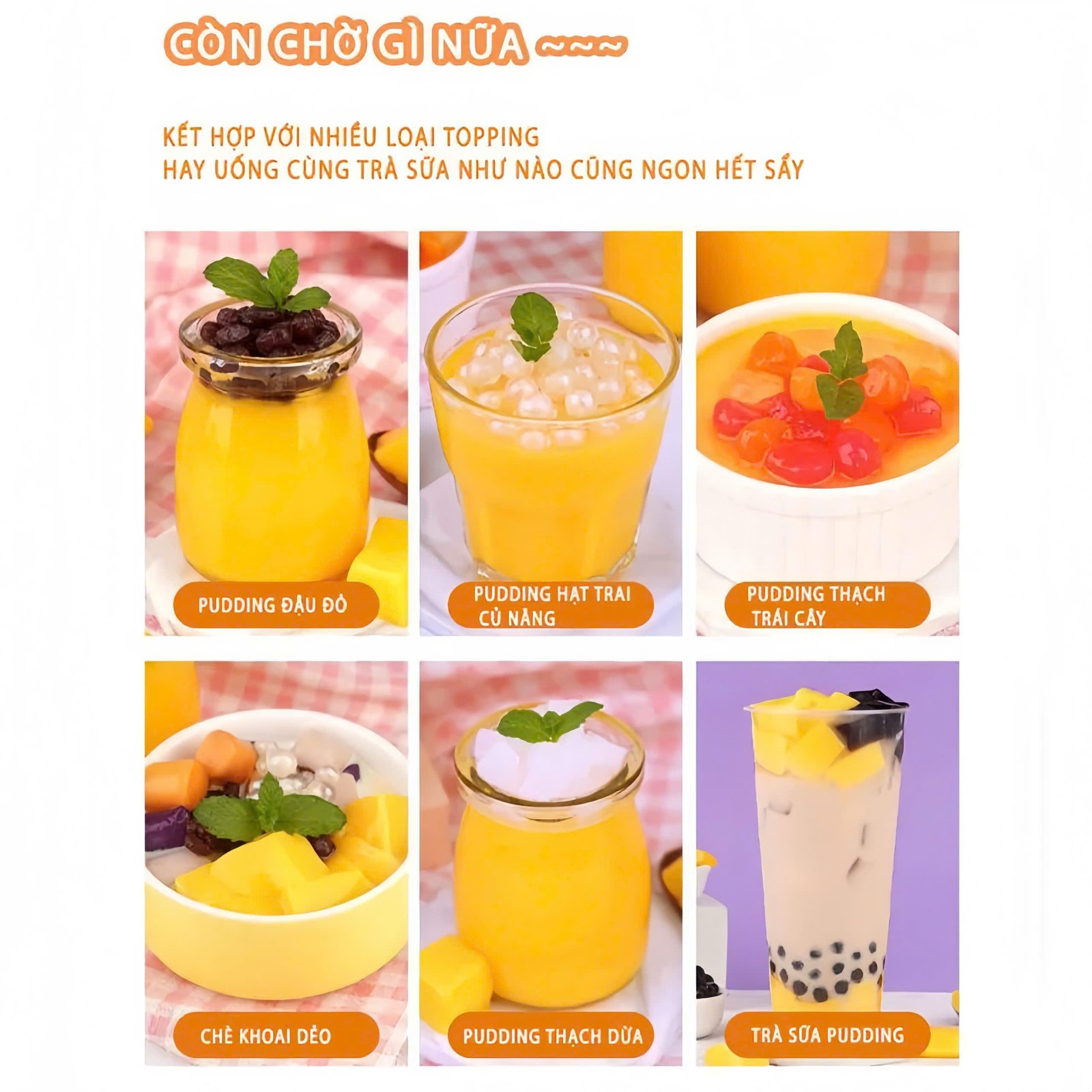 "Pudding kem trứng – Topping béo ngậy cho các tín đồ trà sữa"
