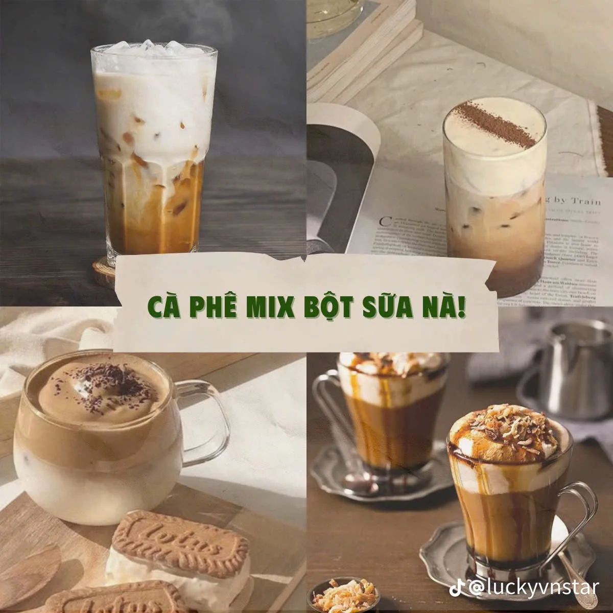 Cà phê sữa béo với lớp kem sánh mịn từ bột sữa creamer.