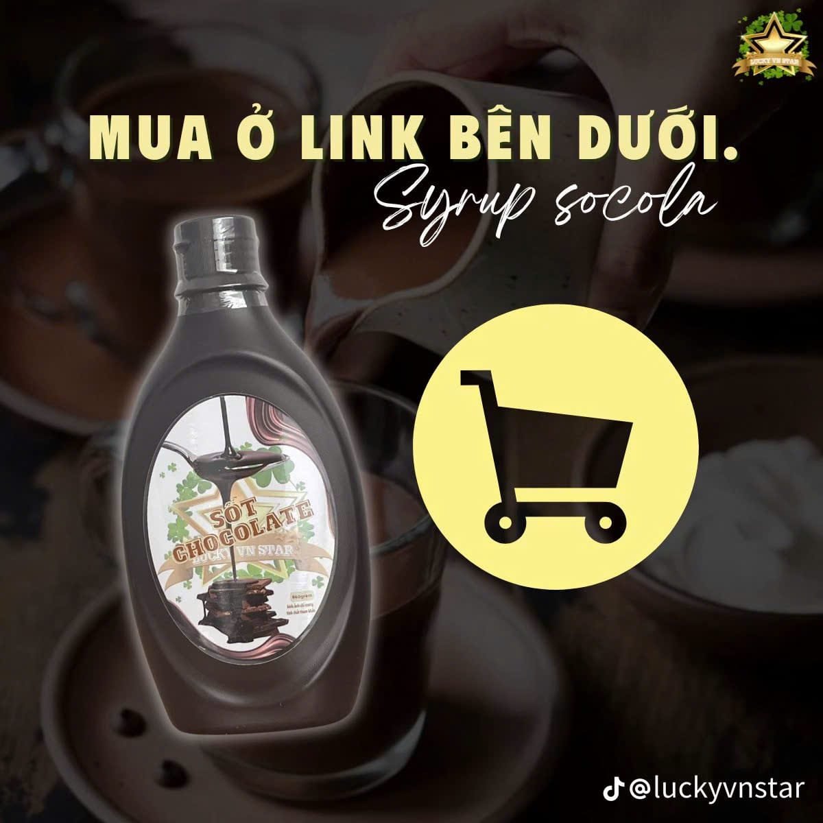 Sốt socola nguyên chất Lucky Việt Nam! Star. Sốt Socola Lucky VN Star
