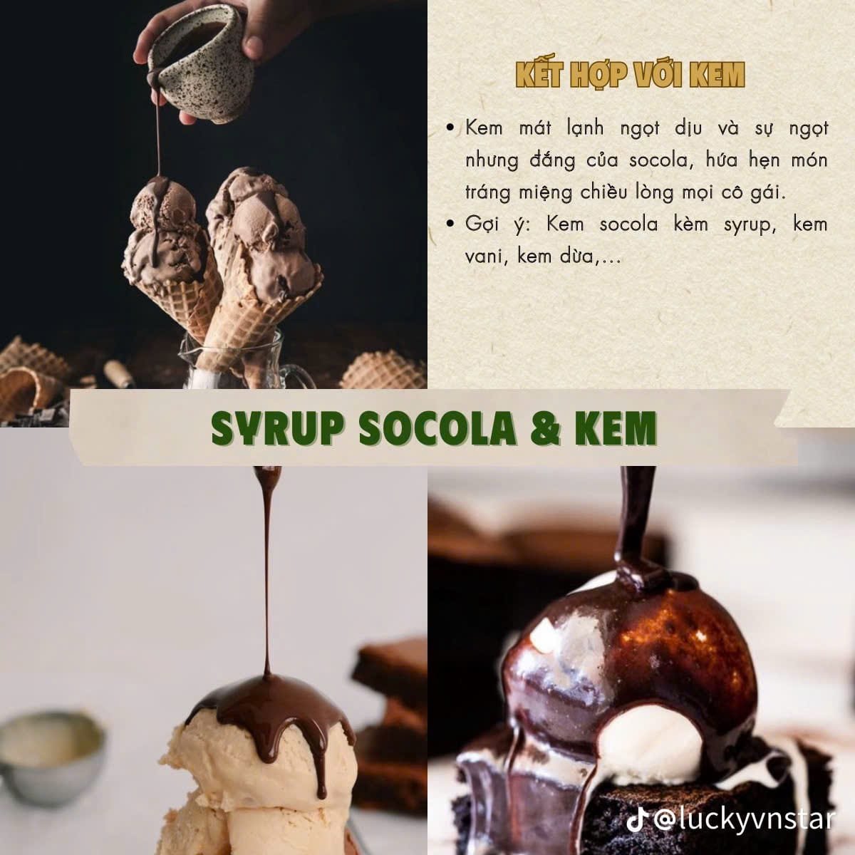 Món tráng miệng nhà hàng đẳng cấp với sốt socola.