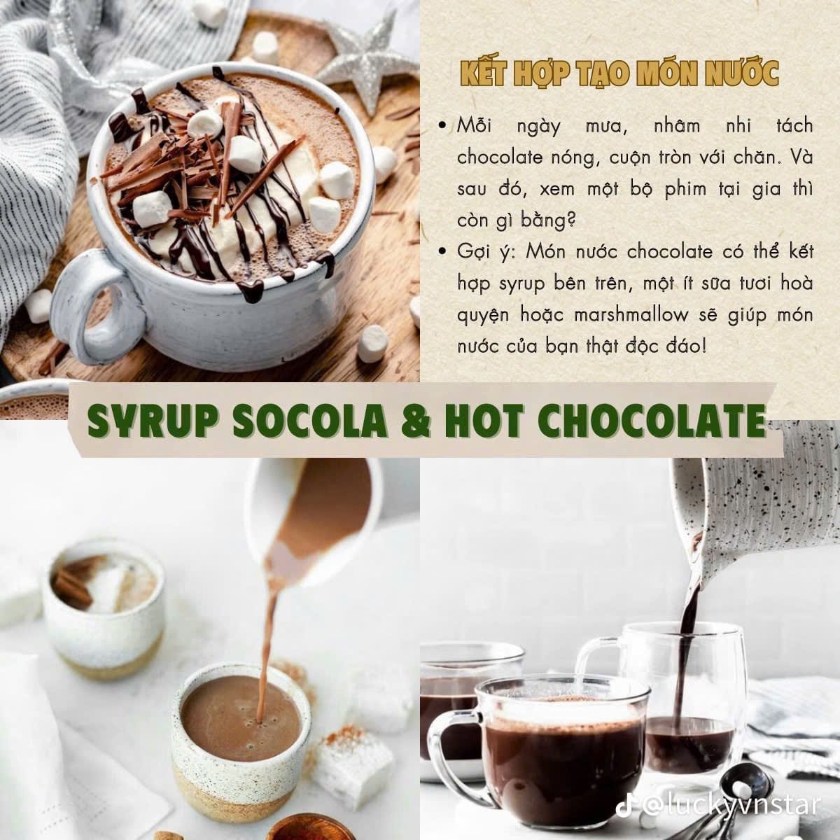 Kem lạnh phủ sốt socola đậm đà.
