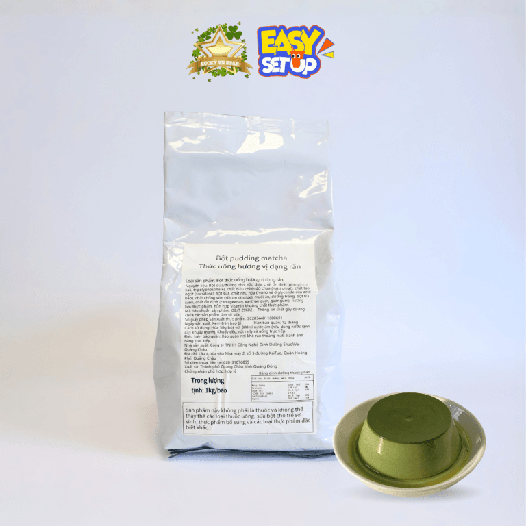 Bot pudding phô mai trứng muối