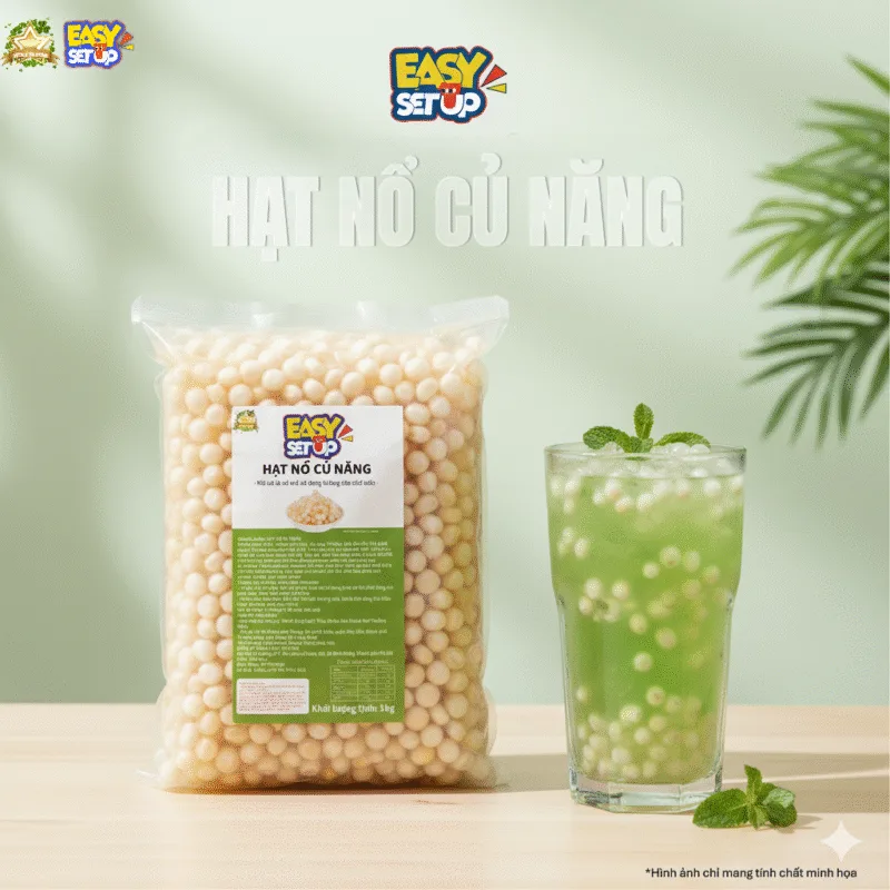 Topping Hạt nổ Lucky VN Star dễ kết hợp với nhiều loại thức uống