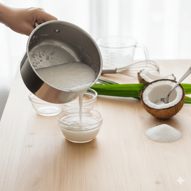 Làm thạch dừa đơn giản tại nhà nhờ có quy trình 