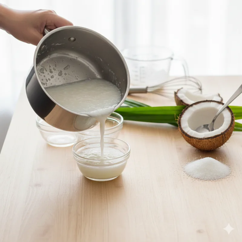 Làm thạch dừa đơn giản tại nhà nhờ có quy trình 