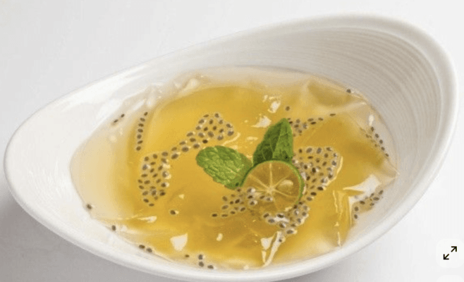 thạch aiyu pha trà trái cây soda giải nhiệt