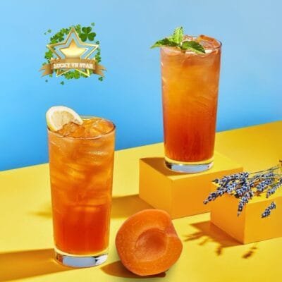 Pha trà trái cây với syrup