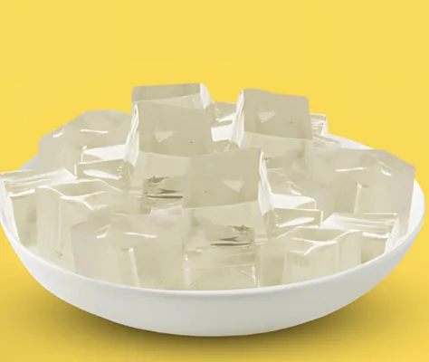 thạch thủy tinh, bột thạch thủy tinh Lucky VN Star, topping trà sữa, topping trong suốt, thạch thủy tinh trà trái cây.