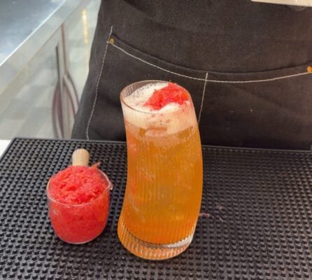 Bưởi đỏ đóng lon topping trái cây cho trà sữa và trà trái cây