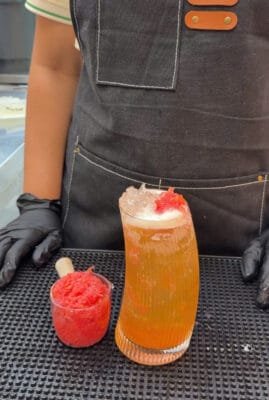 Bưởi đỏ đóng lon topping trái cây cho trà sữa và trà trái cây