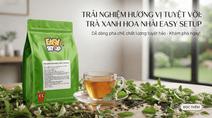 Trà xanh hoa nhài Lucky VN Star 500g