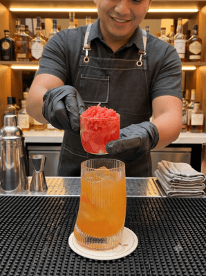 Bưởi đỏ đóng lon topping trái cây cho trà sữa và trà trái cây