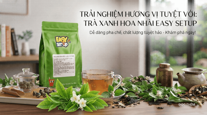 Trà Xanh Hoa Nhài Lucky VN Star 500g | Trà Pha Chế