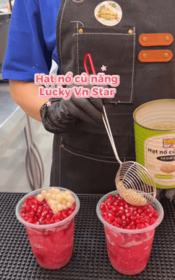 Mứt lựu đỏ Easy Set Up Lucky VN Star nguyên liệu pha chế hot trend