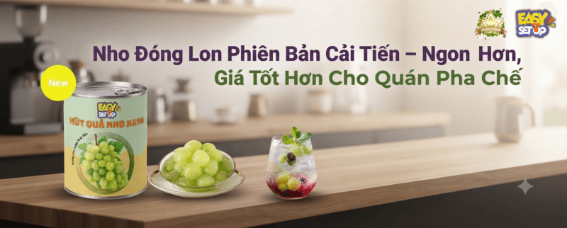 nho đóng lon