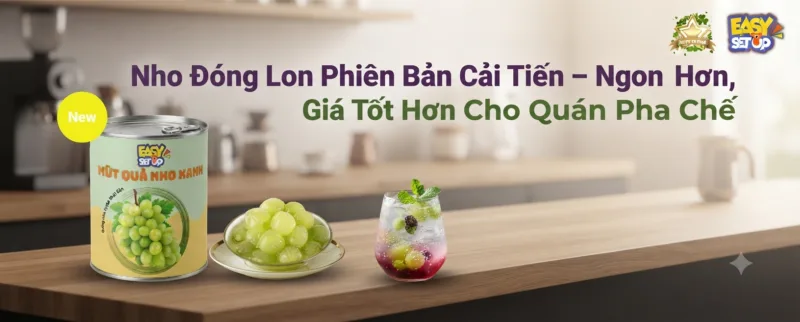 nho đóng lon