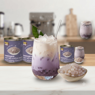 Hạt nổ khoai môn đóng lon 850g Lucky VN Star