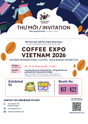 Gian hàng Lucky VN Star Easy Set Up tại Coffee Expo Vietnam 2026 booth K17 K22