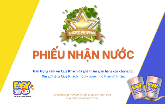 Lucky VN Star tại Coffee Expo 2026 tặng 1000 ly nước miễn phí.